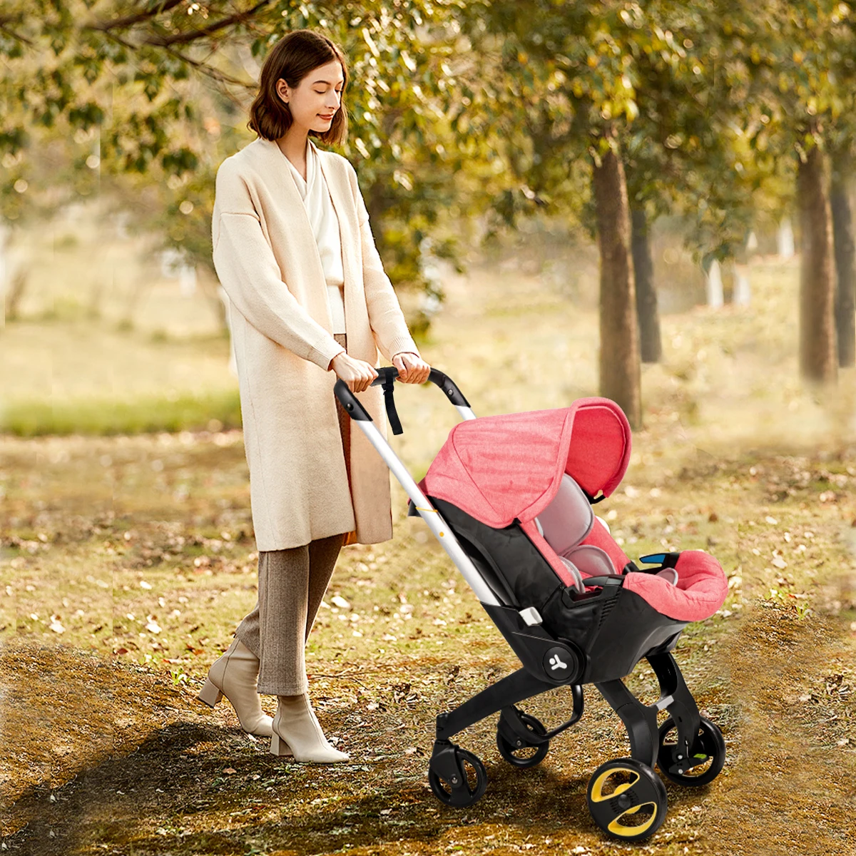 

Детская коляска, портативная двусторонняя коляска для новорожденных, складная уличная коляска, регулируемый навес от солнца