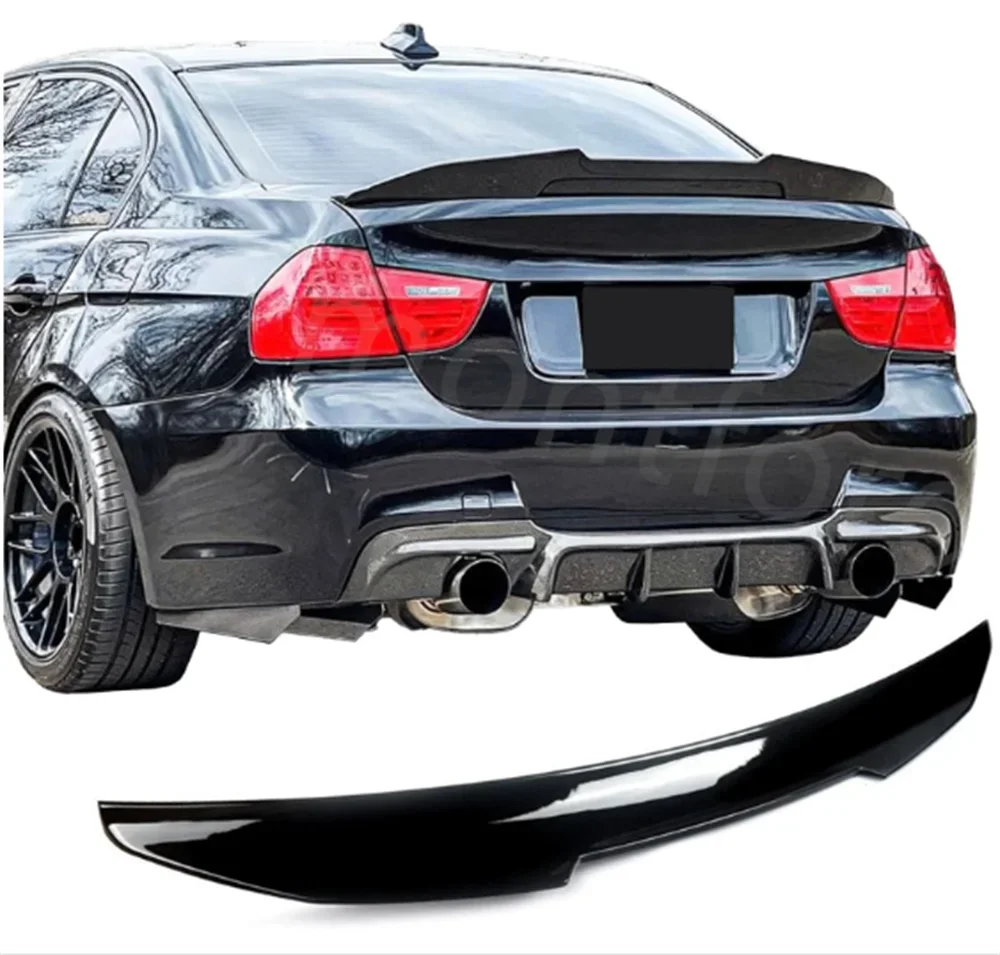 

2006-2012 Стайлинг автомобиля для BMW E90 MP Стиль Спойлер ABS ЧЕРНЫЙ 3 серии E90 M4 Стиль задний багажник Спойлер карбоновые крылья PSM Style