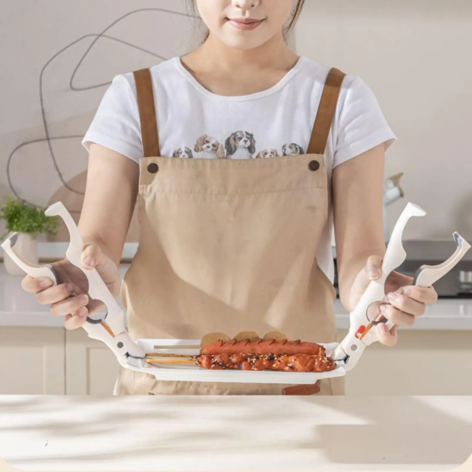 

Hot Bowl Gripper Heat Protection Non-Slip Pizza Pans Grip Clamp Hot Plate Gripper Clips Holder For Indoor Home Party Gathering