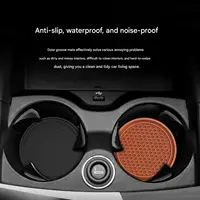 New Car Cup Holder Anti-Slip Silicone Insert Coaster Mat Universal Car Accessories Black Fit For Most Cars