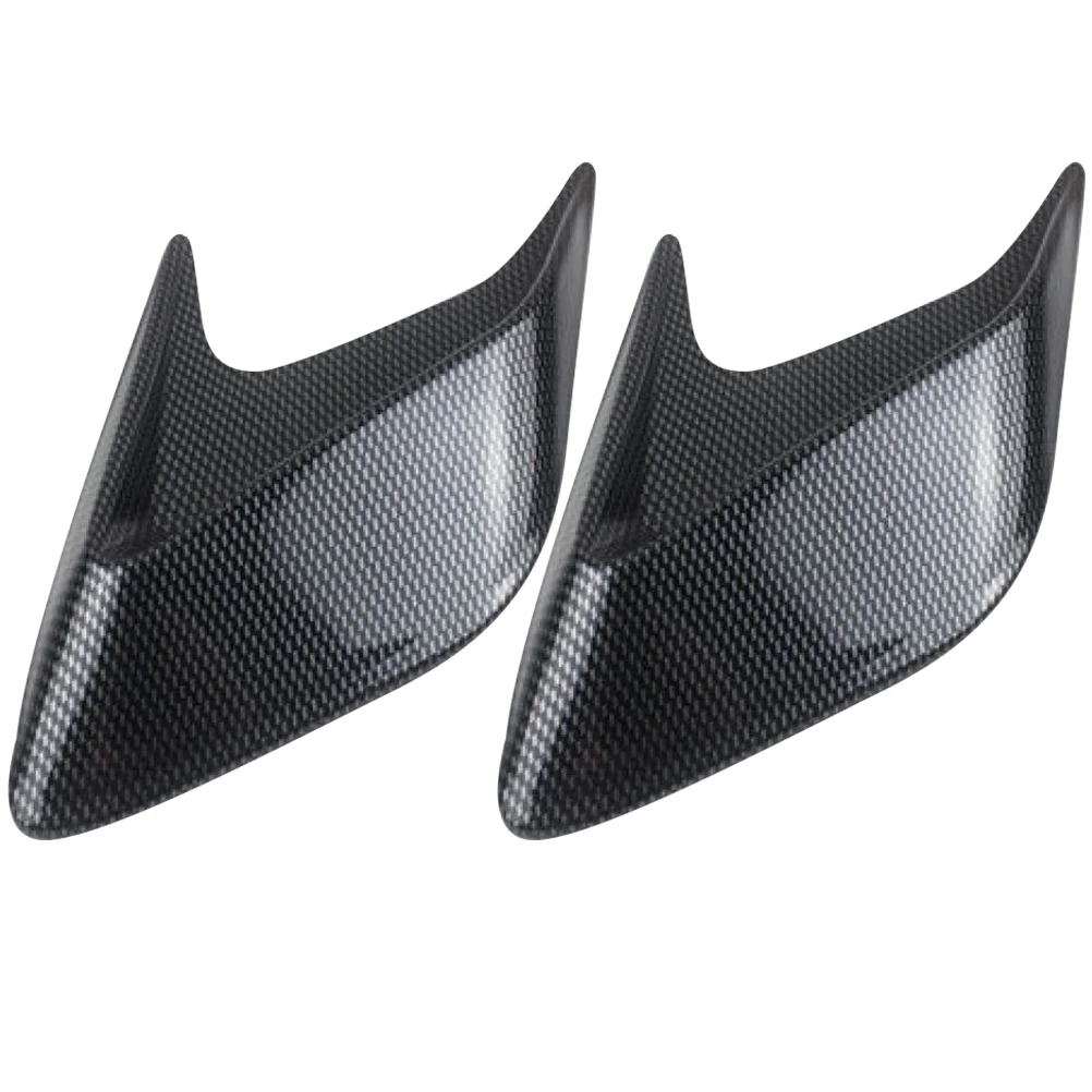 

1 Pair Simulated Air Outlet Decor Car Side Hood Vents Sticker Strip Durable Electroplated Bumper Refit