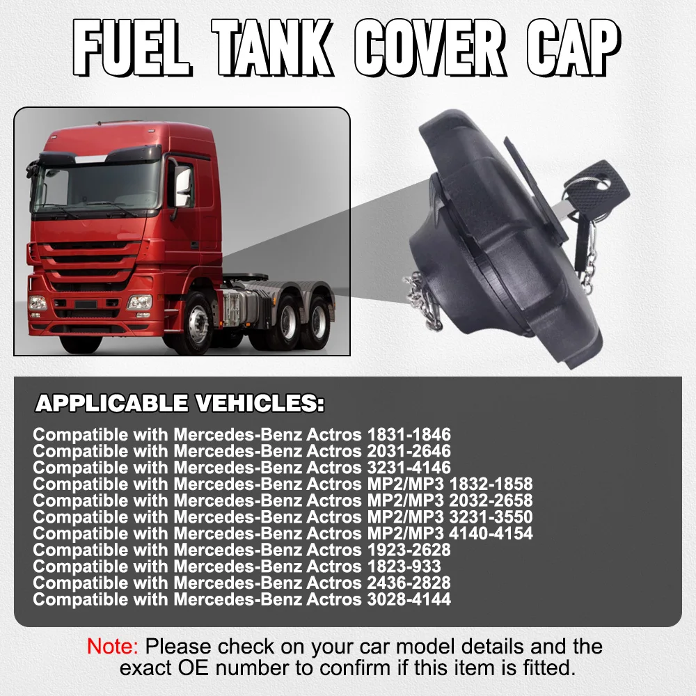 Tankdeckel Metall abschließbar 80mm passend für MAN TGA TGL TGM TGX TGS