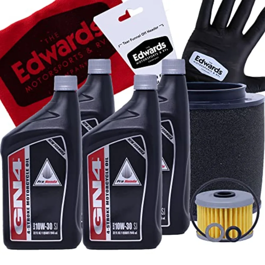 

Edwards Oil Change Kit Compatible with 2021-2022 Honda Pioneer 520 for Off-Road Riding and Trail Maintenance Includes Air Filte