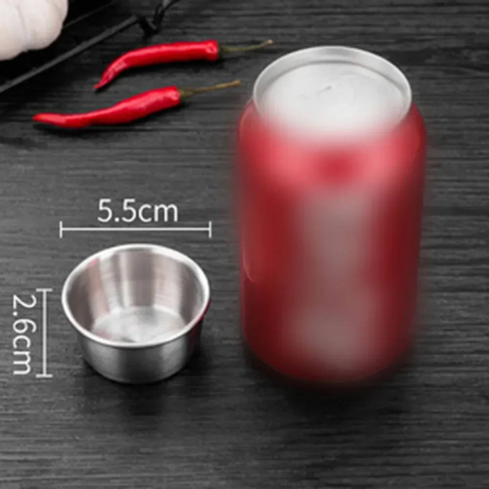 Stainless Steel Ramekin Baking Cups For Dips Sauces And Condiments Seasoning Dishes For Restaurants And Catering