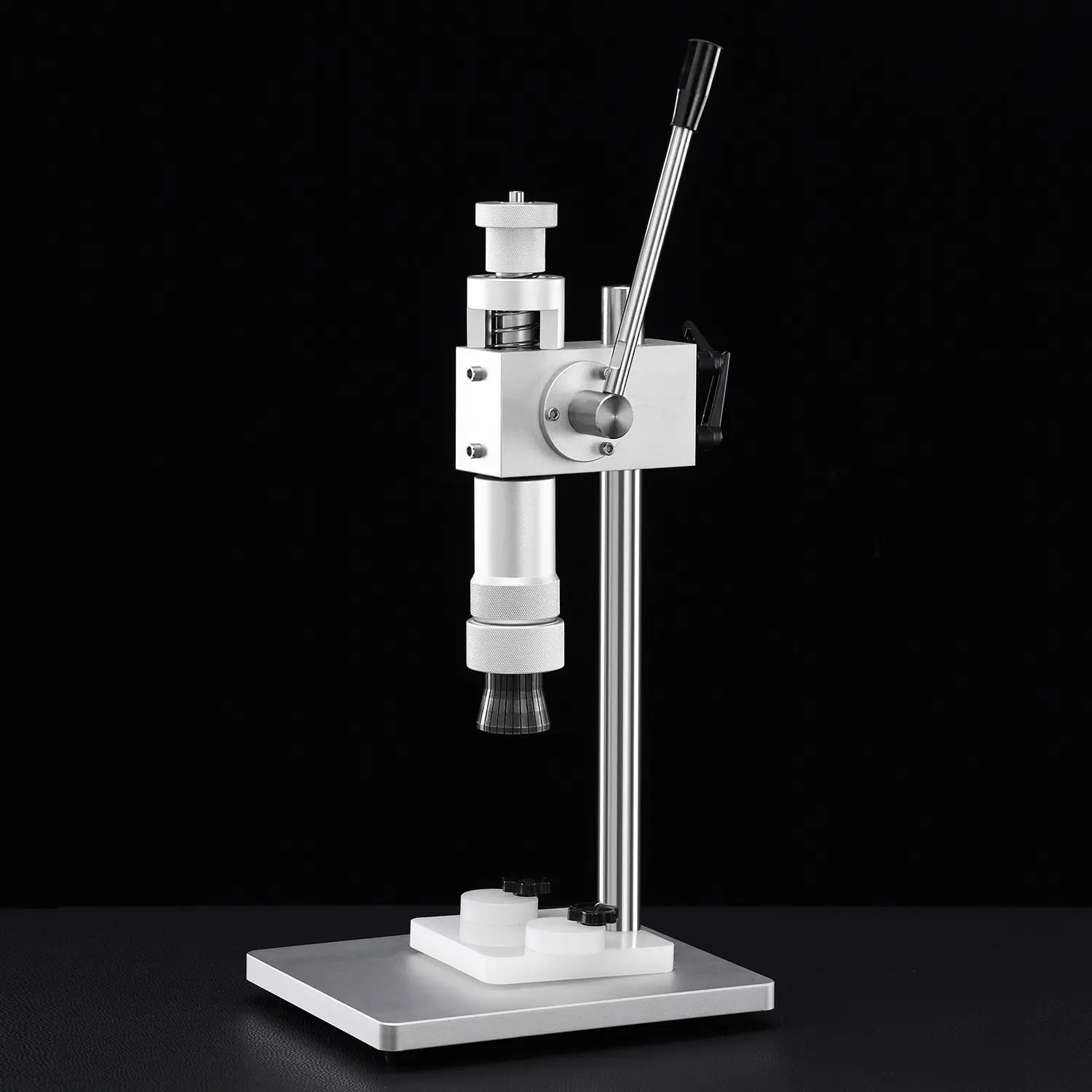 Dual‑Use Desktop Perfume Bottle Crimping Unit, 13/15mm Snap‑On Cap Press Machine for Nozzle Ferrule