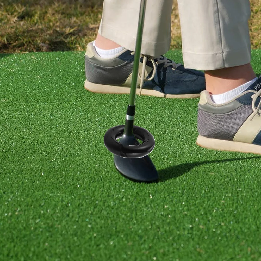 

2Pcs Golfing Training Aid Ring Slides Over Grip Down Clubs Shaft Rests on Club Head Without Scratching Golfing Weighted Ring