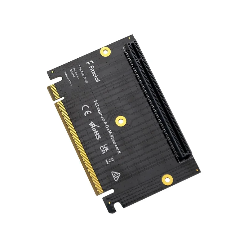 2025 New Reverse 90 Degree PCI-E 4.0 16x Slot to Adapter Riser Card for 2U Server Case Installation Direction Towards CPU