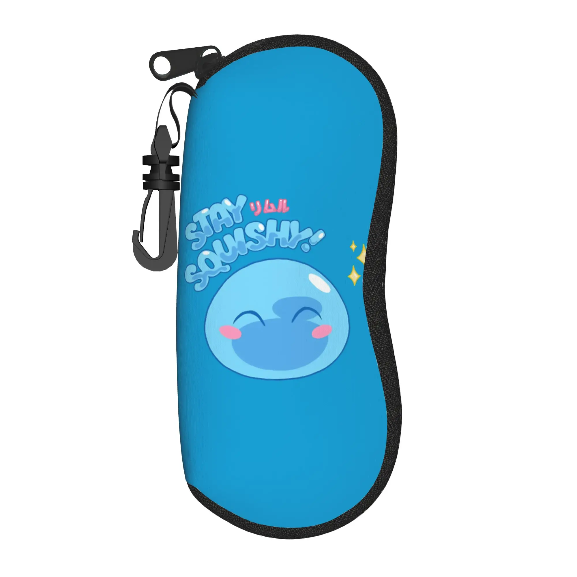 Harajuku Dragon Quest slime Glasses Case Protective Zipper  Glasses Storage Box Anti-Pressure Sunglasses Box