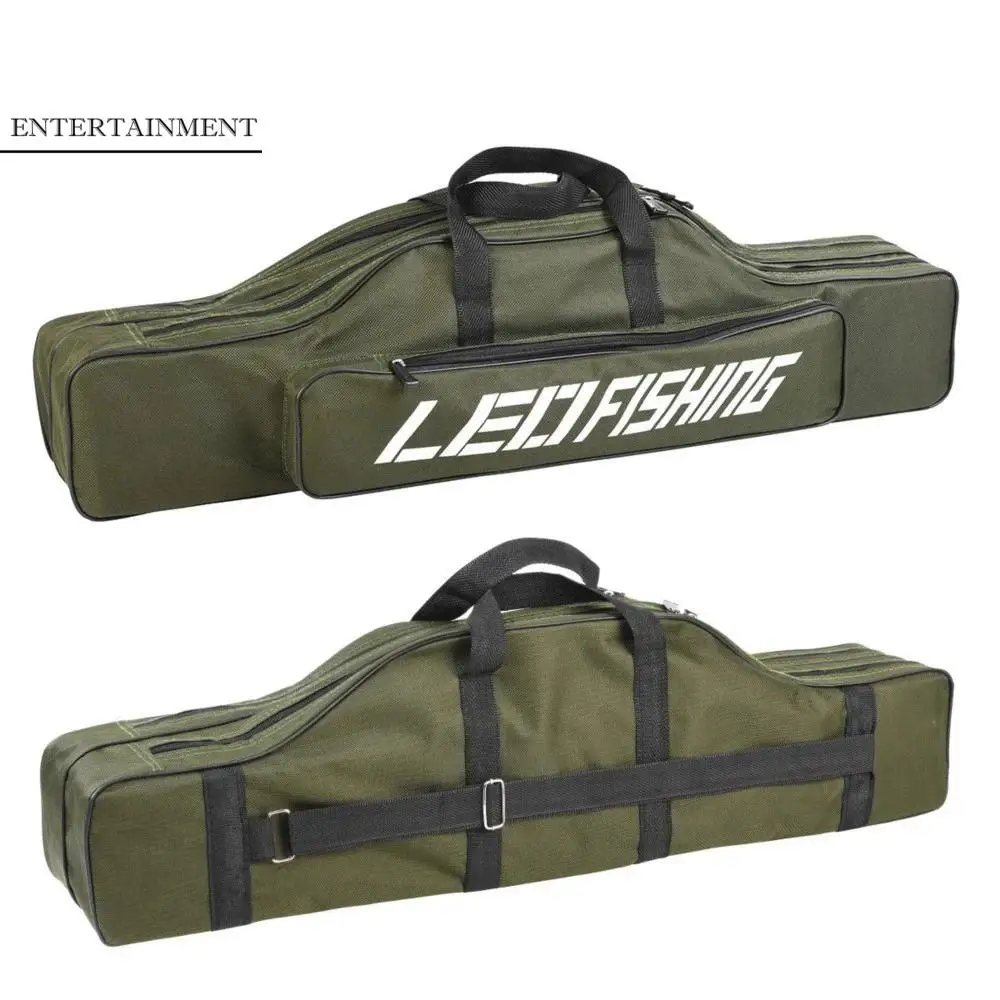 

Gear Foldable Storage Bag Shoulder Bag Rod Tackle Tool Double-layered Fishing Tackle Bag Fishing Bag Fishing Rod Bag Reel Bag