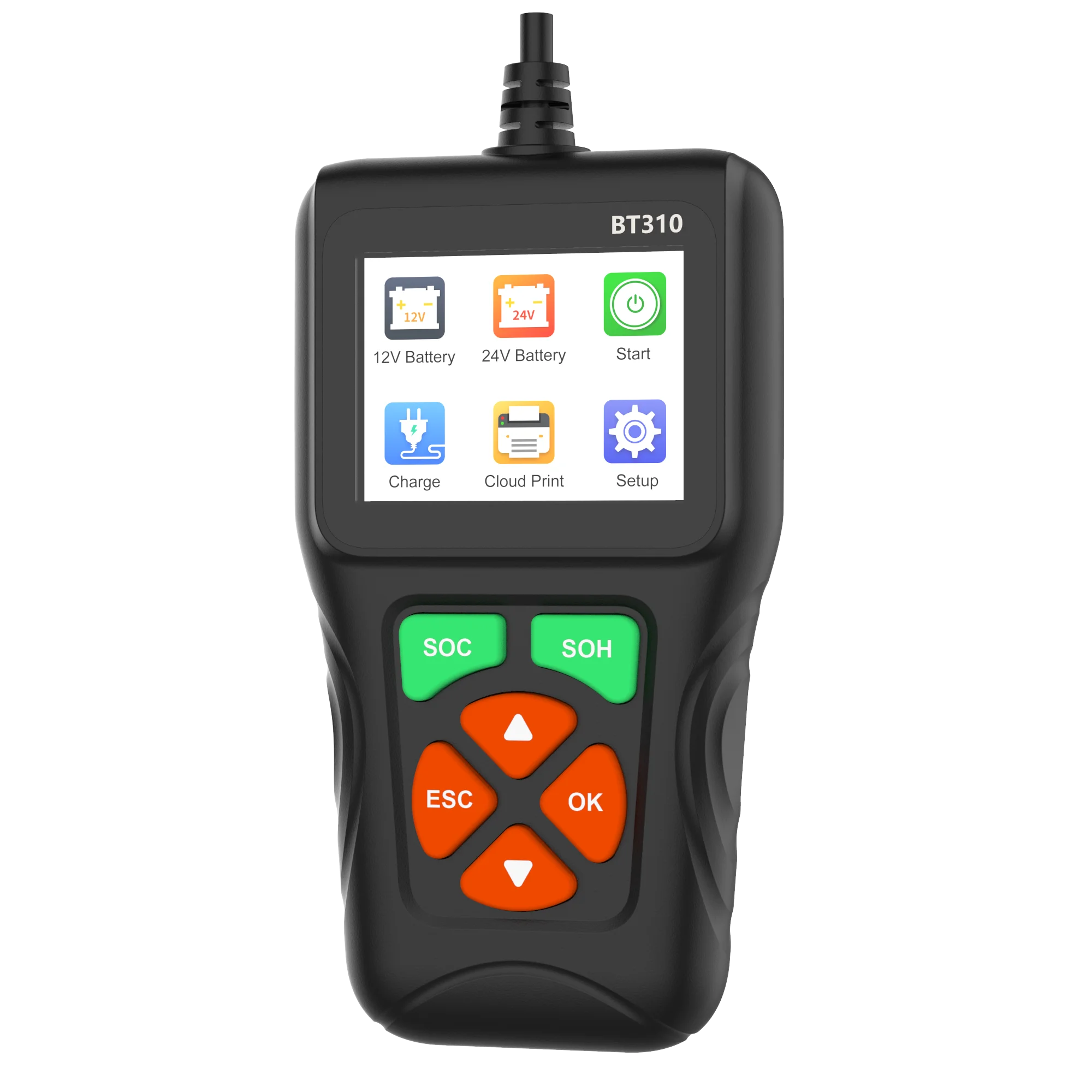 

BT310 Digital Automotive Battery Tester 12V/24V Motorcycle Truck Battery Testing Tool Supports Lead Acid, AGM, GEL, EFB