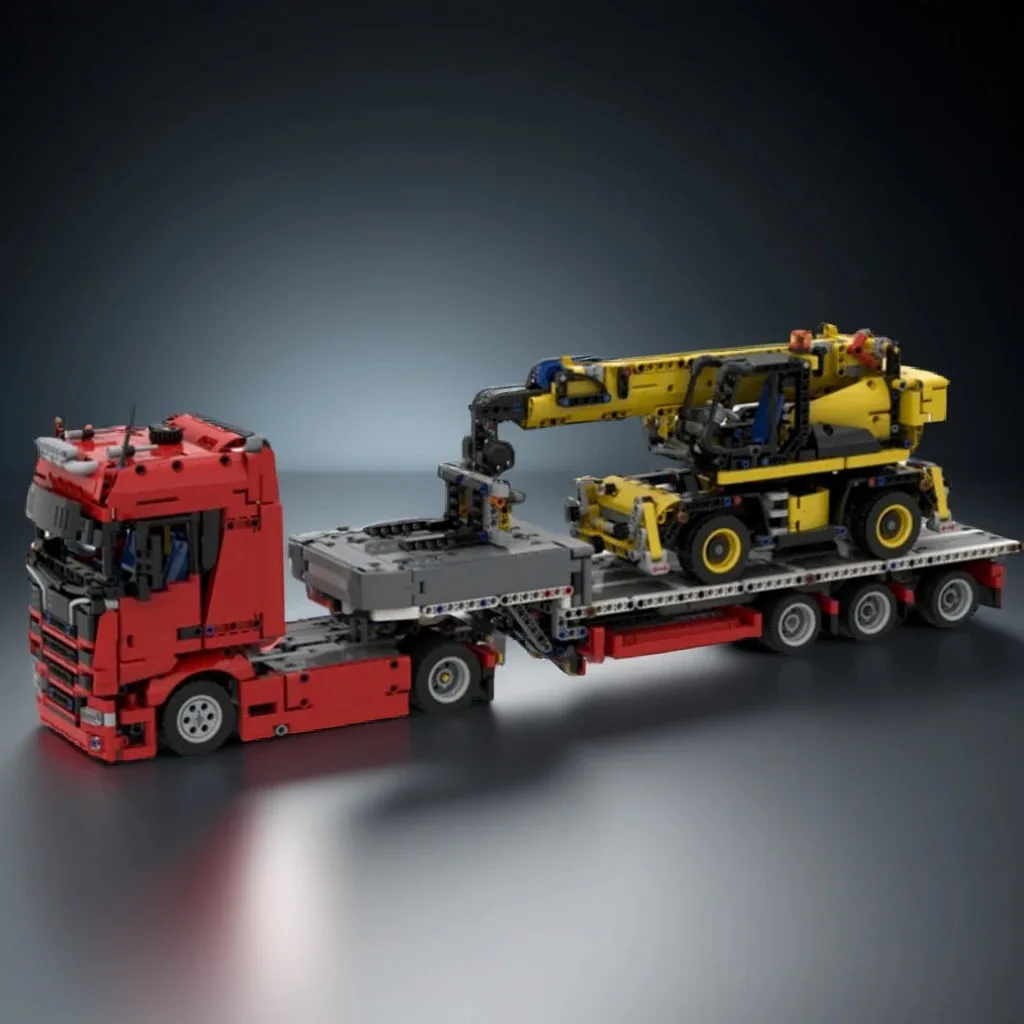 2562 قطعة MOC سكانيا شاحنة مقطورة JCB التعامل المعدني الهندسة مجموعة الميكانيكية لتقوم بها بنفسك نموذج اللبنات عيد ميلاد اللعب هدية