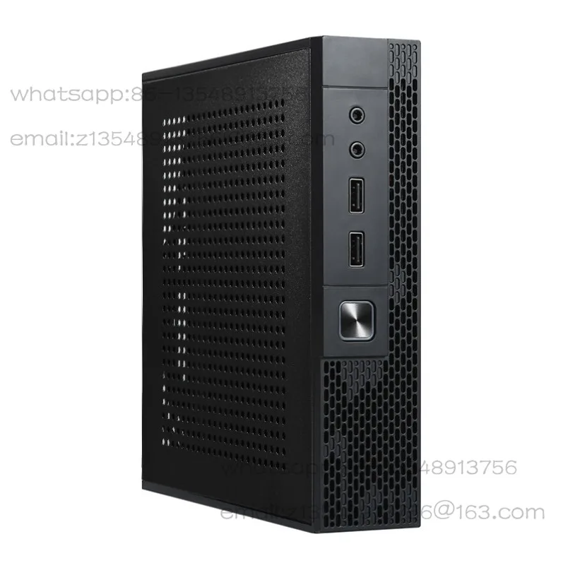 TX02 mini small chassis thin itx chassis silent industrial control handheld computer mini half height, back hanging