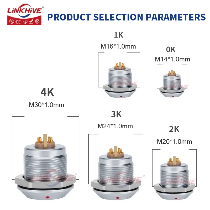 متوافق مع LEMO ENG 0K 1K 2K 3K 4K سلسلة 2 3 4 5 6 8 9 10 12 14 16 18 20 24 26 30 32 40 48Pin موصل الإغلاق الدفع والسحب #3