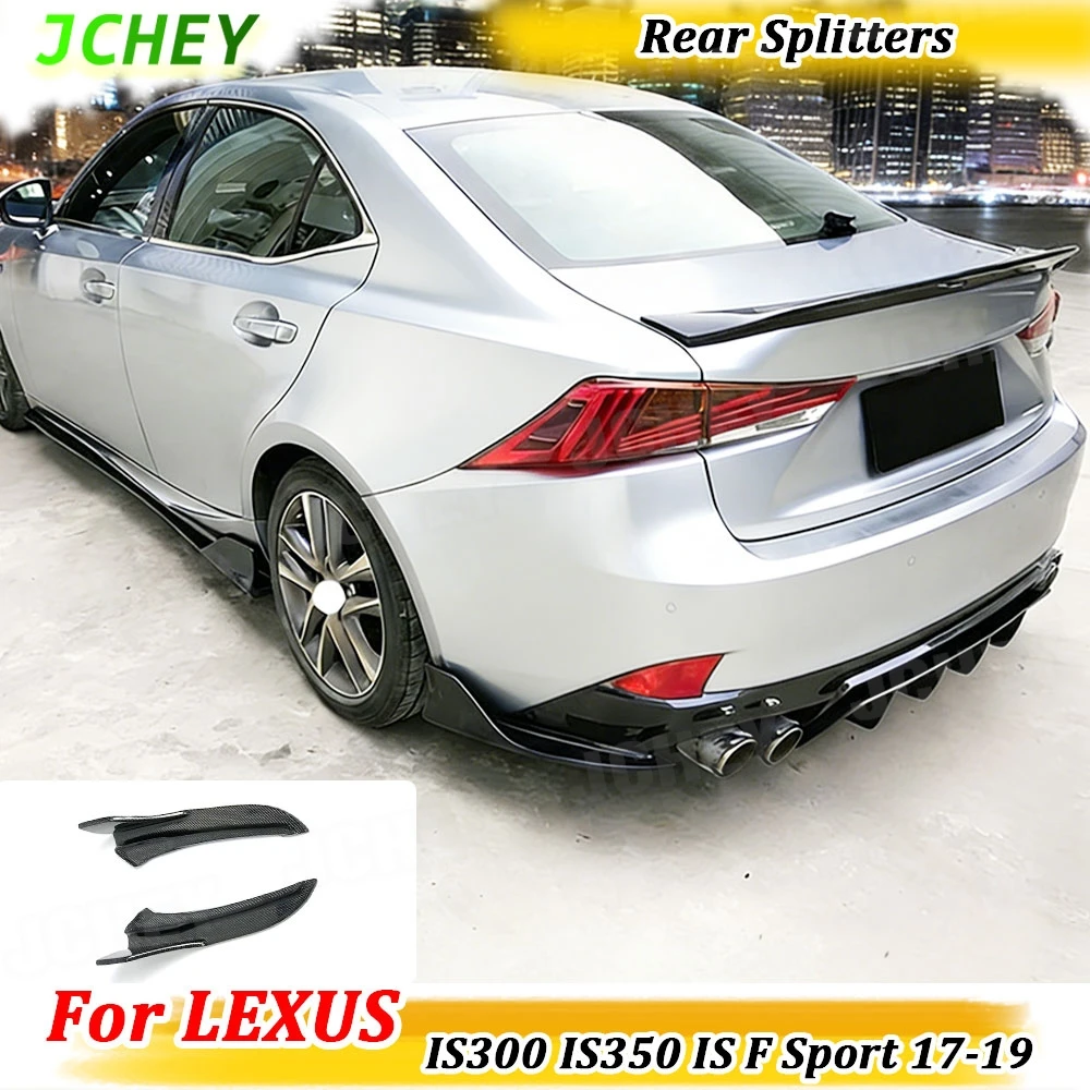 

Накладки-сплиттеры на задний бампер JCHEY из карбона для LEXUS IS300 IS350 IS F Sport Sedan 4-дверный 2017-2018, стайлинг автомобиля