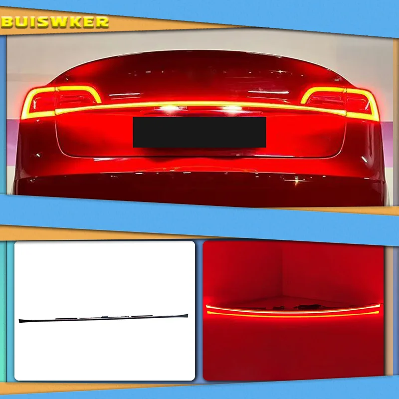 

Для модели автомобиля Tesla 3 Y 2019-2023 светодиодный задний фонарь багажника, задний фонарь двери, стоп-сигнал, указатель поворота