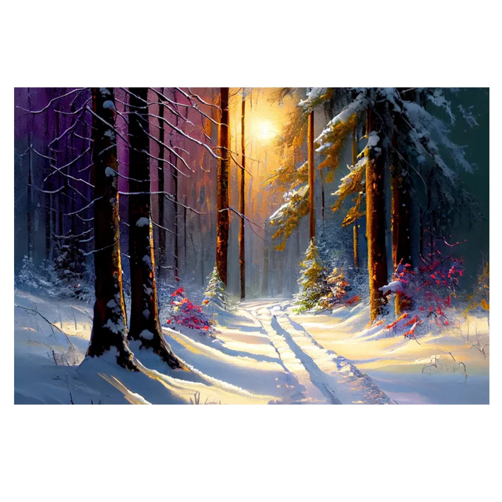 

5D Hot Sale Diamond Painting New product DIY mosaic Trees heavy with snow Cross stitch Living Room and Bedroom Decorative Gift
