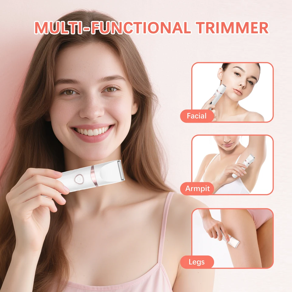 MAXGROOM 3 in 1 Body Hair Trimmer Kit for Woman Bikini Hair Shaver