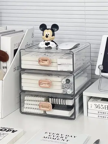 정리 상자 수납 상자 Acrylic Drawers Stationery Desktop Storage Box 책상 정리 다중 레이어 Student Dormitory Good Things
