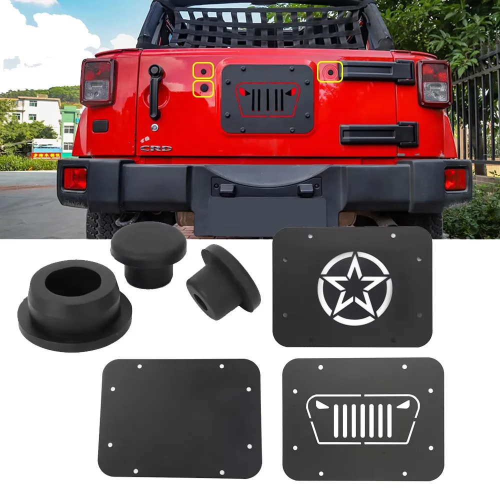 3Pcs Tailgate Rubber Plug      Black Car Door Frame