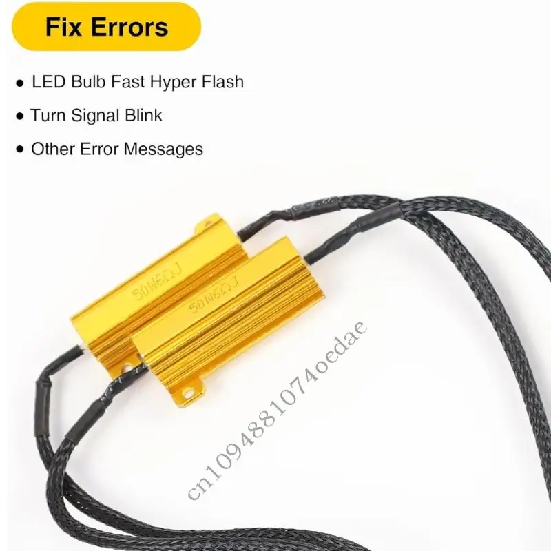 0XXC 2 قطعة مزيل خطأ لمبة السيارة 3157/4157 تصميم سريع التثبيت مقاوم للحرارة