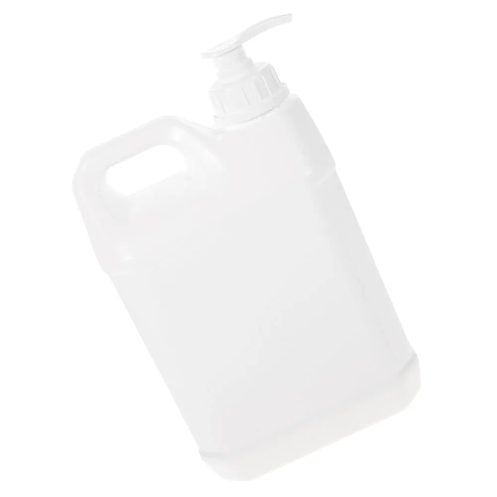 

Press Type Shampoo Conditioner Bottles White Gallon Jugs Lids Plastic Containers Milk Carton Laundry Soap Dispenser Refillable