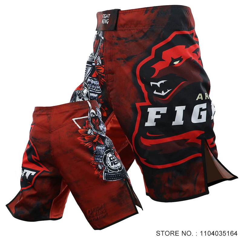 MMA Shorts for Men Tiger Boxing Kickboxing Fight Training Shorts Martial Arts MMA Trunks BJJ Jiujitsu Sparring Grappling Pants