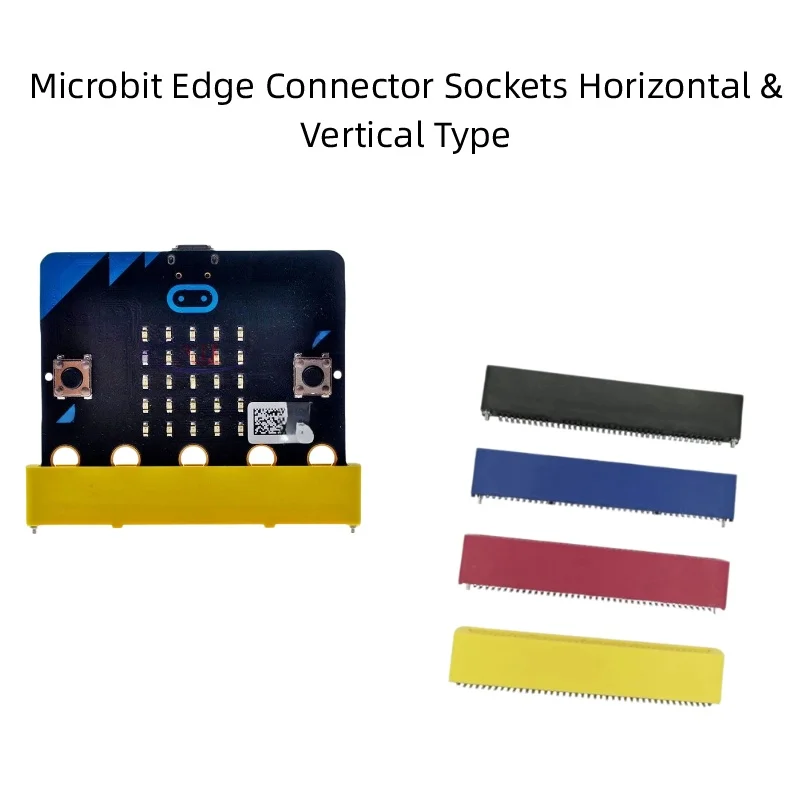 BBC Micro:bit Edge Connector Socket, Vertical / Horizontal Type Card Edge Slot Connector for Microbit Development Board, Multipl