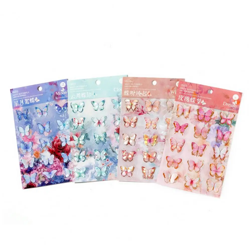 2Pcs Practical Photo Frame Sticker Irregular Shape Photo Album Sticker Foldable 3D Design Decorative