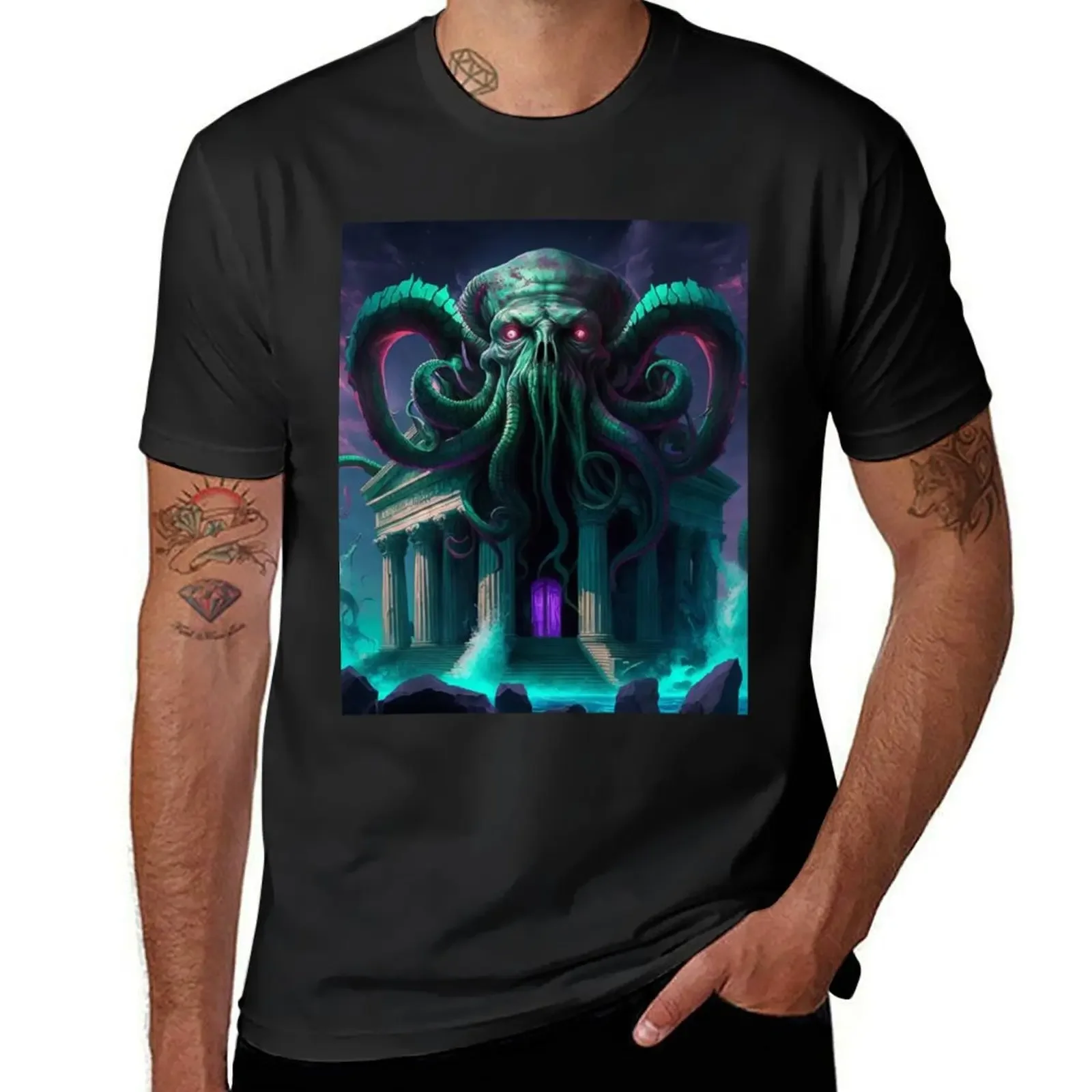 

Mythical Deep Water Creature. T-Shirt korean fashion luxury t-shirt mens clothing