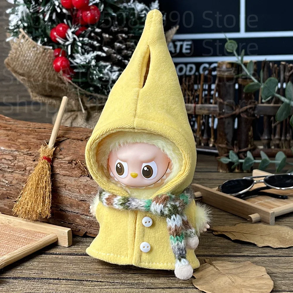 Ubranka dla Labubu 4.0 The Monsters Pin for Love Series Doll Elf Cloak Dress Up Clothing for Labubu V4 Doll Clothing Outfit Accessories