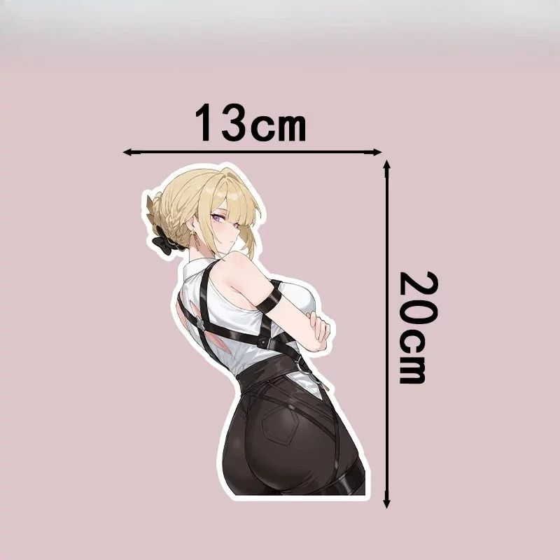 Waterproof Anime Evelyn Inspired Vinyl Sticker Itasha Decal Scratch Cover for Motorcycle Auto Body Window Helmet