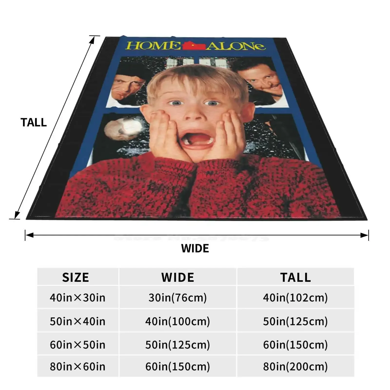 Casa da solo tutte le taglie coperta morbida decorazioni per la casa biancheria da letto casa da solo anni \'90 film Kevin Macaulay Culkin Retro