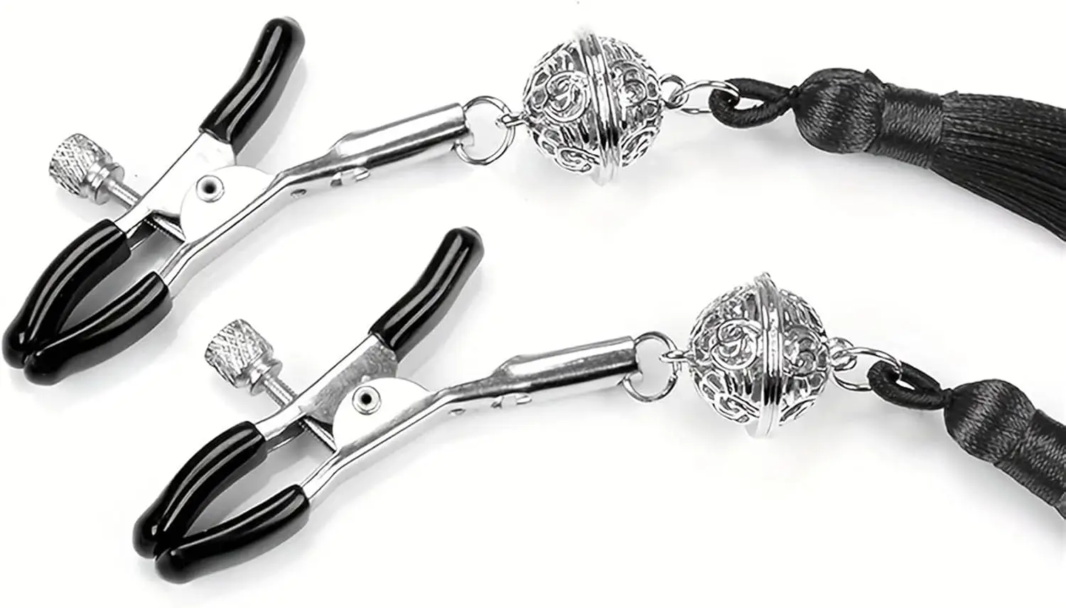 Rvs Holle Bel Met Kwastje Tepel Clip Retro Paleis Bel Borst Klemmen Bdsm Flirten Speeltjes Voor Vrouwen En Koppels