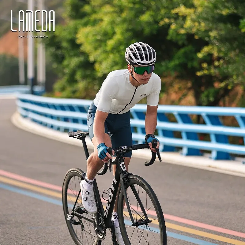 LAMEDA Cycling Jersey Quick-drying Cycling Men Short-sleeved Jacket Road Bike Clothing Bicycle Clothing Women