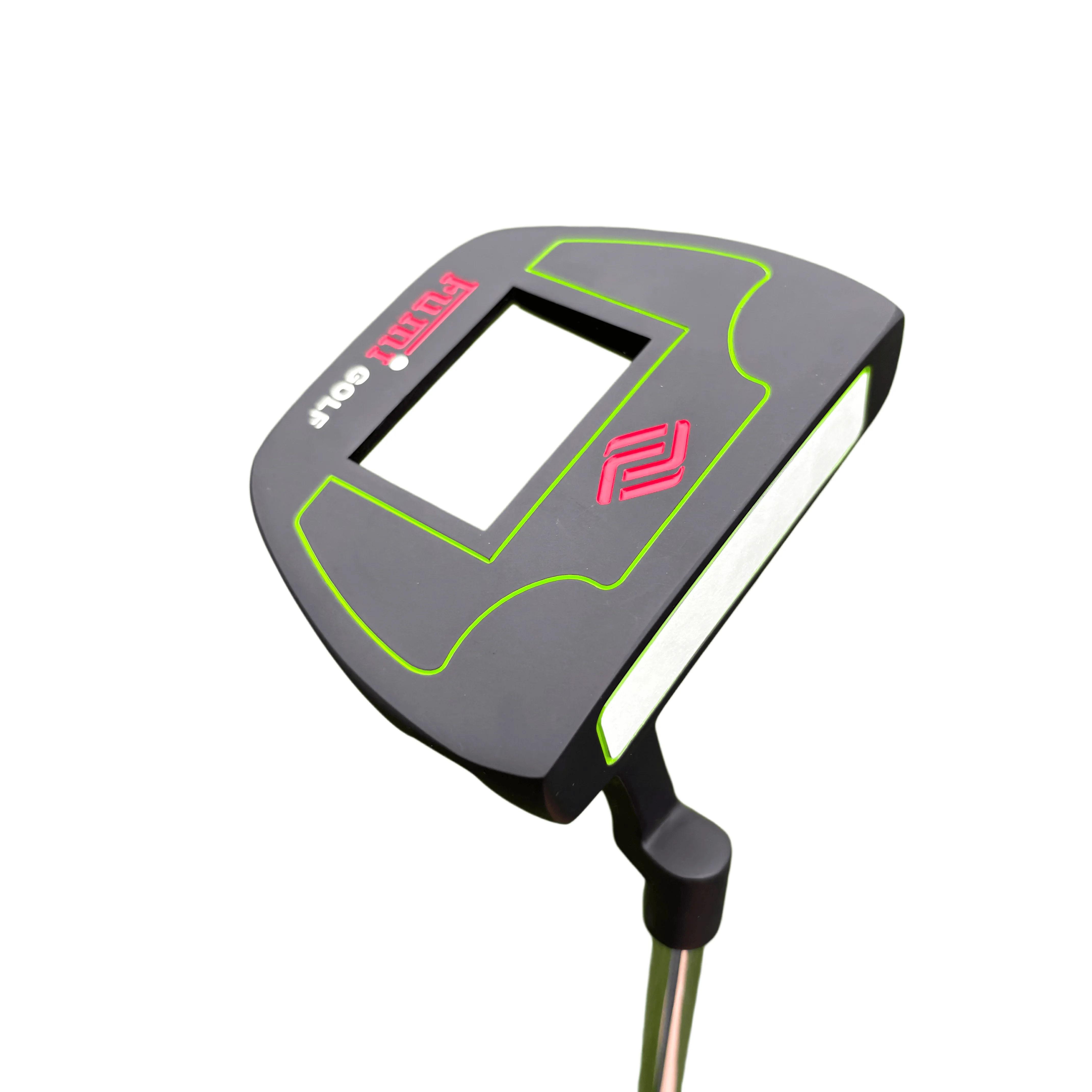 Mallet Golf Putter with Hollow Alignment Window, High Forgiveness Golf Putting Club, Non-Slip Grip, Stable Putter for Men Golf T