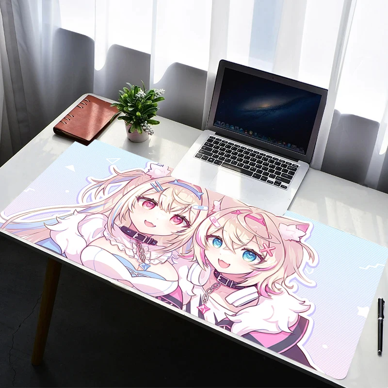 

Anime Mouse Pad HD Print Mousepad Computer Hololive Mococo Fuwawa Abyssgard Gaming Keyboard Pad Accessories Exquisite Desk Mat
