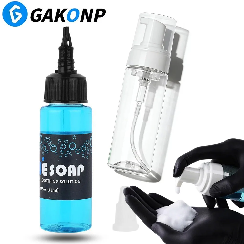 

Высококонцентрированное синее мыло для татуировок, очищающее и успокаивающее, предотвращающее раздражение кожи, в бутылке с пенообразователем 200 мл.