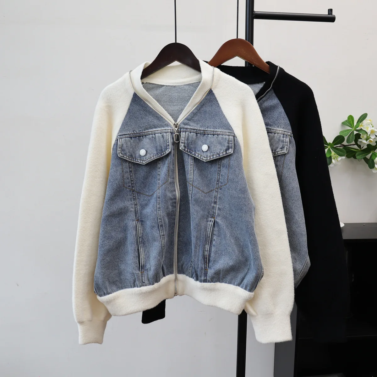 

Кардиган, женские свитера, джинсовые пальто на молнии, джемперы с длинными рукавами Y2k, уличная одежда, элегантное вязаное рабочее пальто, осень-зима