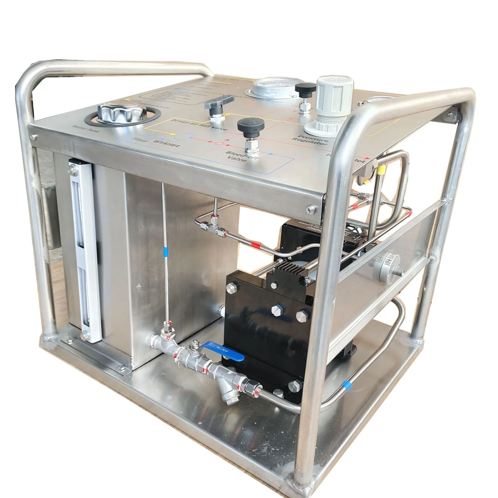 New Product 10000 Psi Portable High Pressure Gas Booster Pump Hydrostatic Testing Pump Pipe Hydraulic Pump