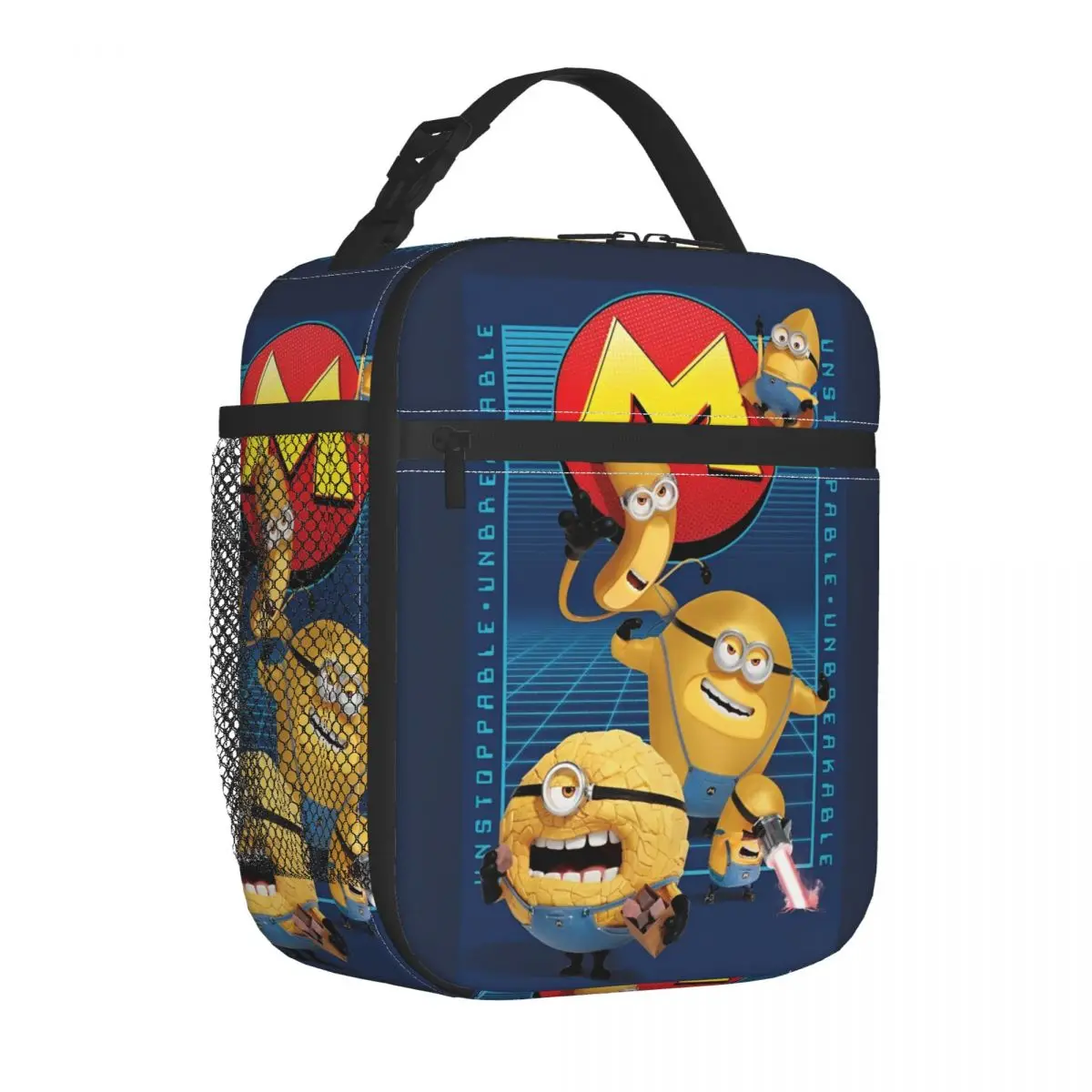 

MEGA Minions Insulated Lunch Bags Leakproof Cartoon Meal Container Thermal Bag Tote Lunch Box School Outdoor Bento Pouch