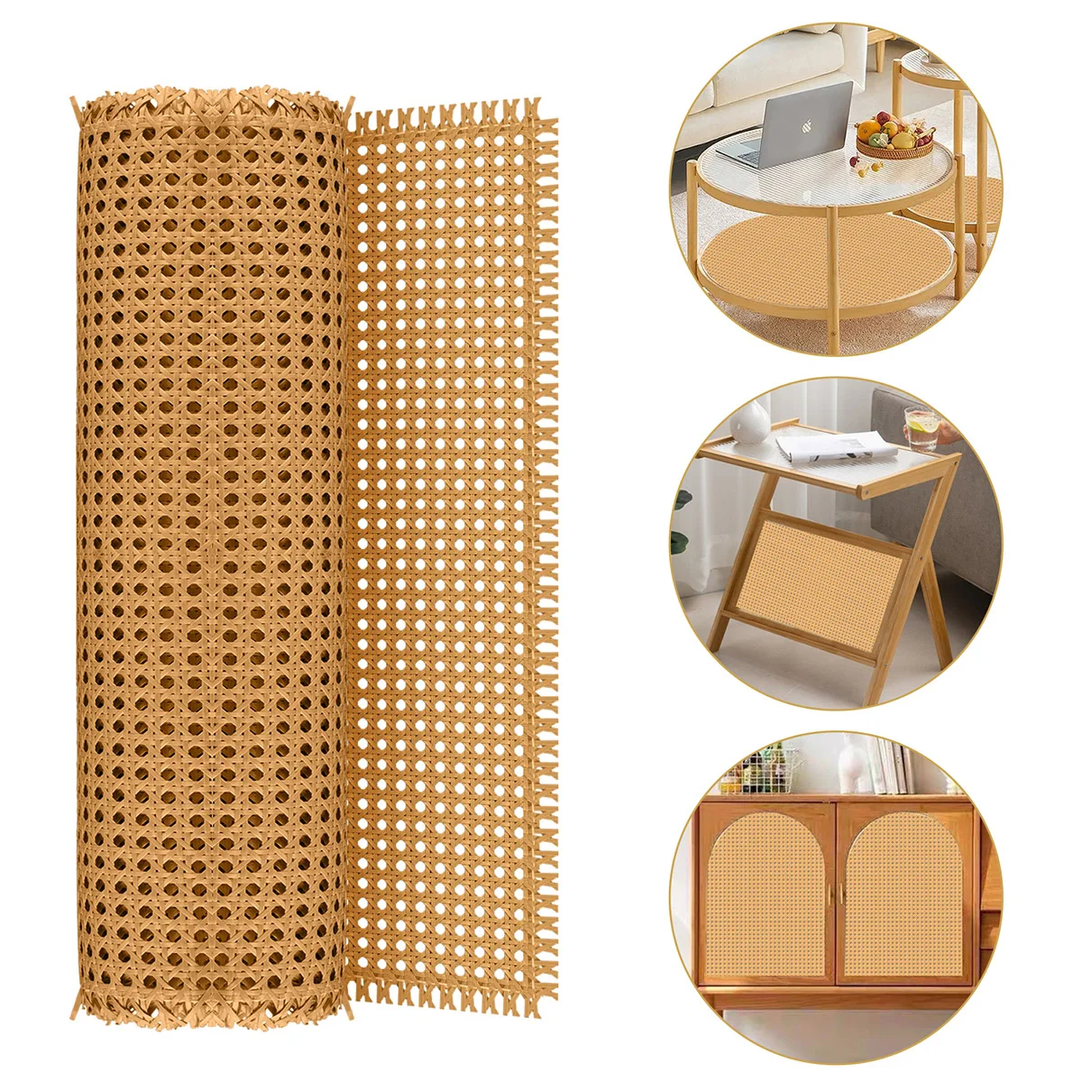 40-55cm Width Plastic Webbing  Indonesian Rattan Roll Wall Decoration Furniture Repair Chair Table Durable