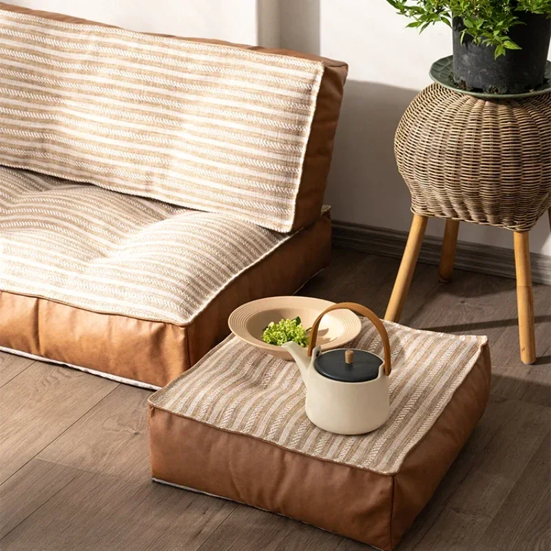 

Cotton, linen, and futon cushion, thickened fabric, circular Japanese balcony, bay window, tatami, sill, floor, washable