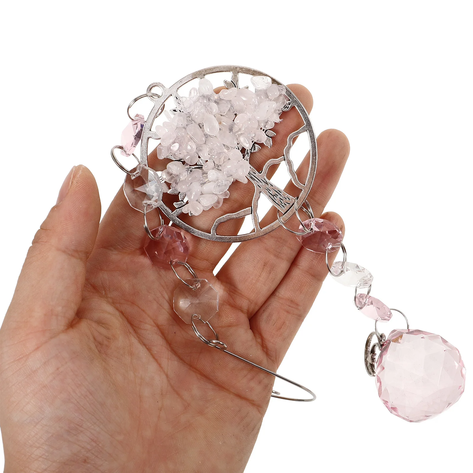 

Life Tree Crystal Suncatcher Hanging Ornament Handmade Sun Catchers For Windows Indoor Garden Decor Wall Chandelier Bedroom