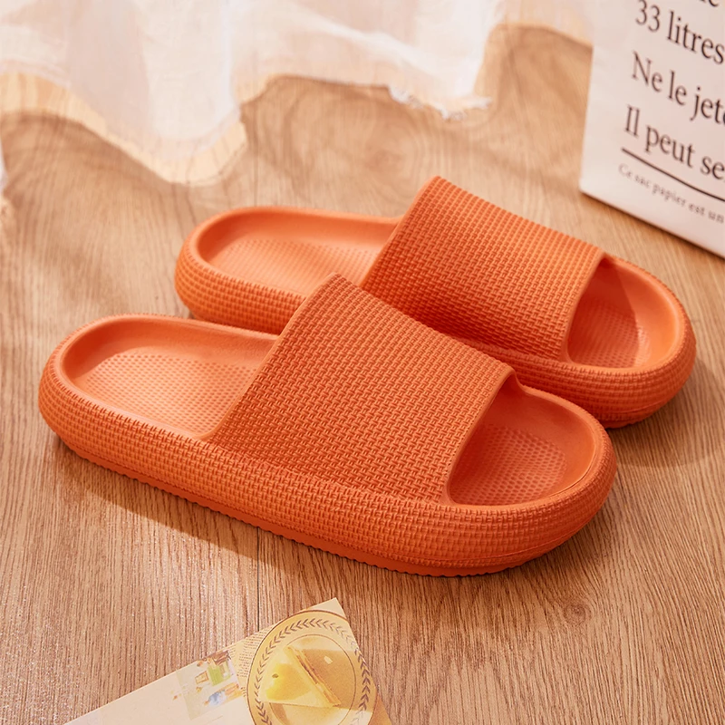 Fashion Summer Couple Non-slip Flat Slides Thin Seabeach Sandals Men Women Casual Slippers Ladies' Home Indoor Flip Flops image 2