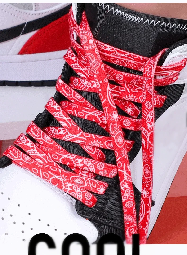 Neue flache Schnürsenkel aus Cashewbaum für Sneaker, hohe Canvas-Sneaker, Basketball-, Tennis- und Freizeitschuhe, Schuhzubehör – Detail 2