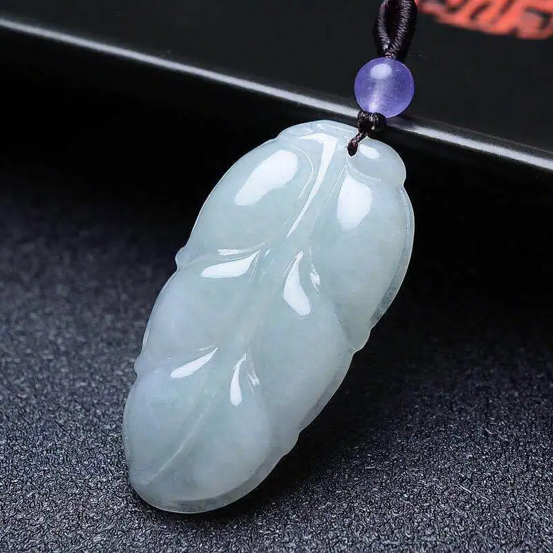 

Ювелирные изделия Натуральный нефрит А+ Жадеит Ледяная клейкая фасоль Зеленый табак Индекс