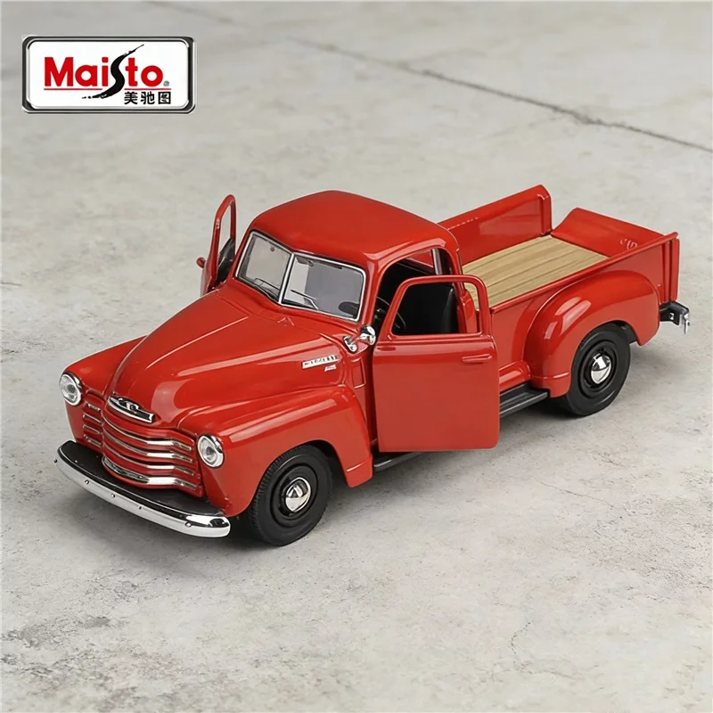 

Maisto 1:24 1950 Chevrolet 3100, модель автомобиля из сплава, литье под давлением, металлические внедорожники, модель автомобиля, имитация детских игрушек, подарок