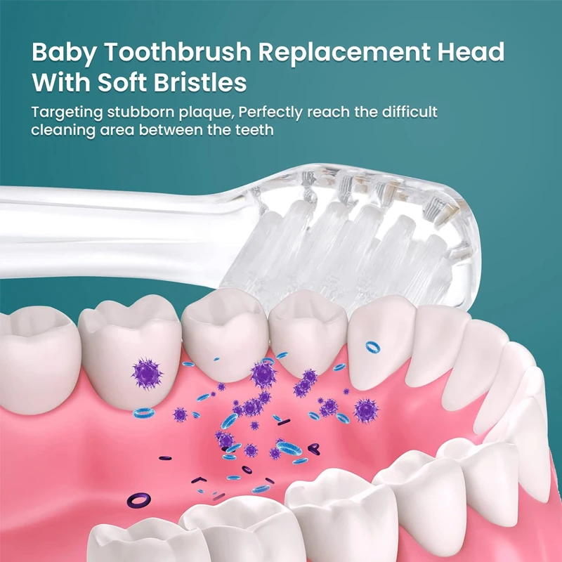 Toothbrush Replacement Heads 812 Brush Heads Soft Bristles Oral Hygiene Care For Seago SG902 SG602 Kid Electric Toothbrush