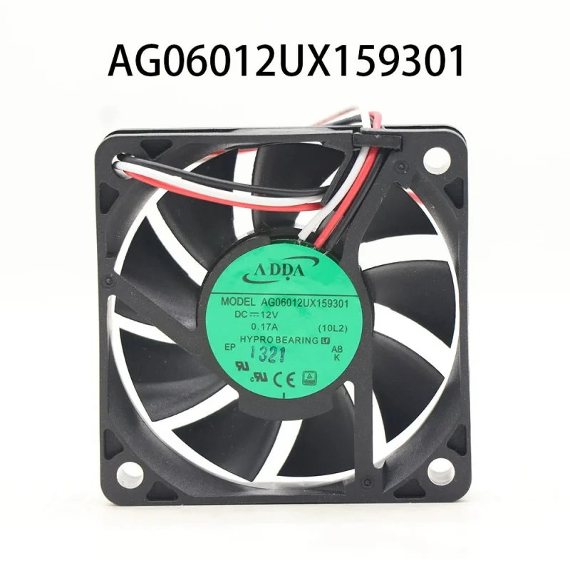 

Вентилятор охлаждения корпуса ADDA Low-Energy, 12VDC 0.17A, 60*60*15 мм, 3-проводной, AG06012UX159301