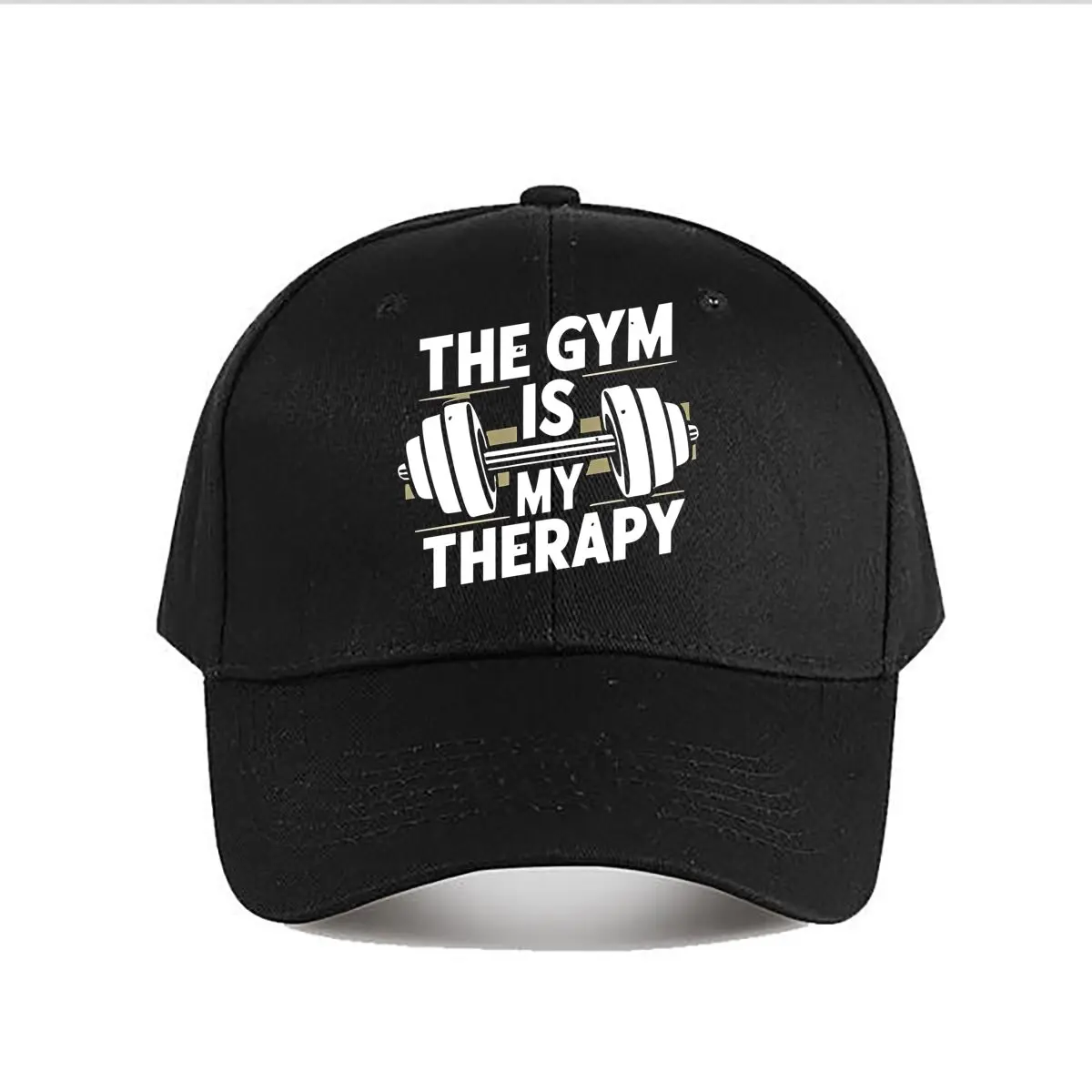 Gym Is My Therapy Baseball Cap Baseball Cap Fashion Men Sunhat Women's Outdoor Sports Snapback Cap